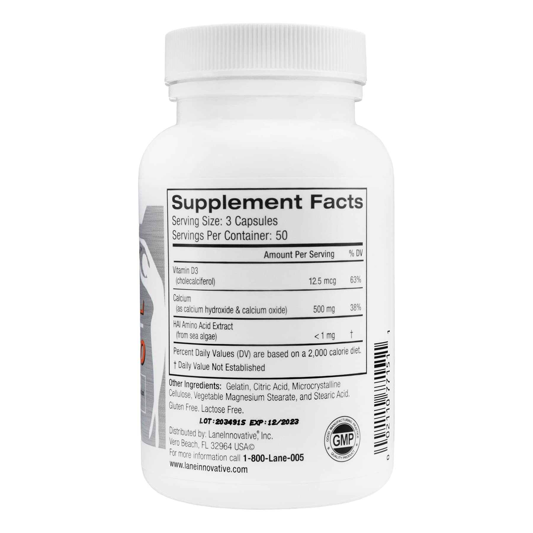 Lane Innovative AdvaCAL capsules close-up, easy-to-swallow design for adult use