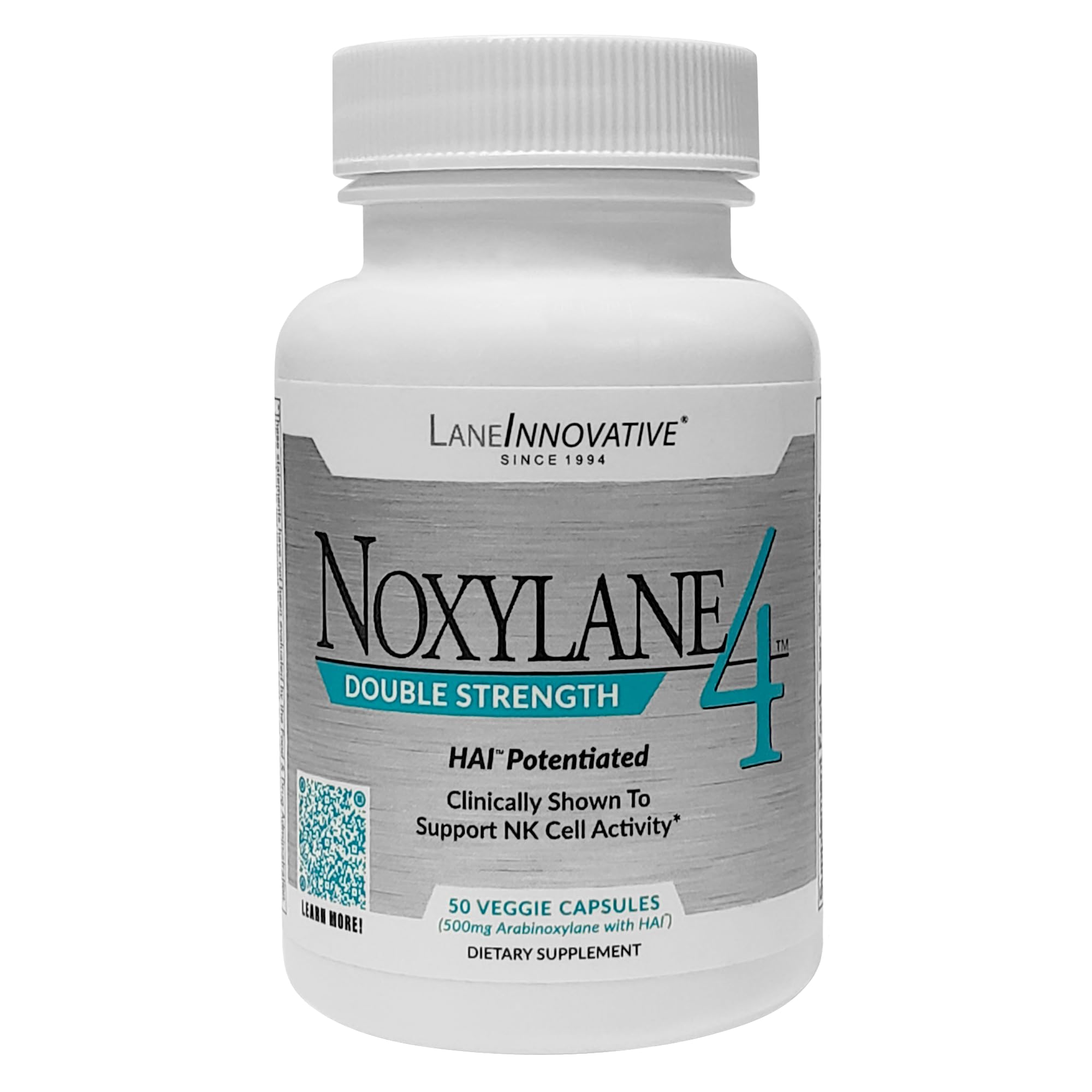Lane Innovative Noxylane4 bottle front view for convenient daily immune support.