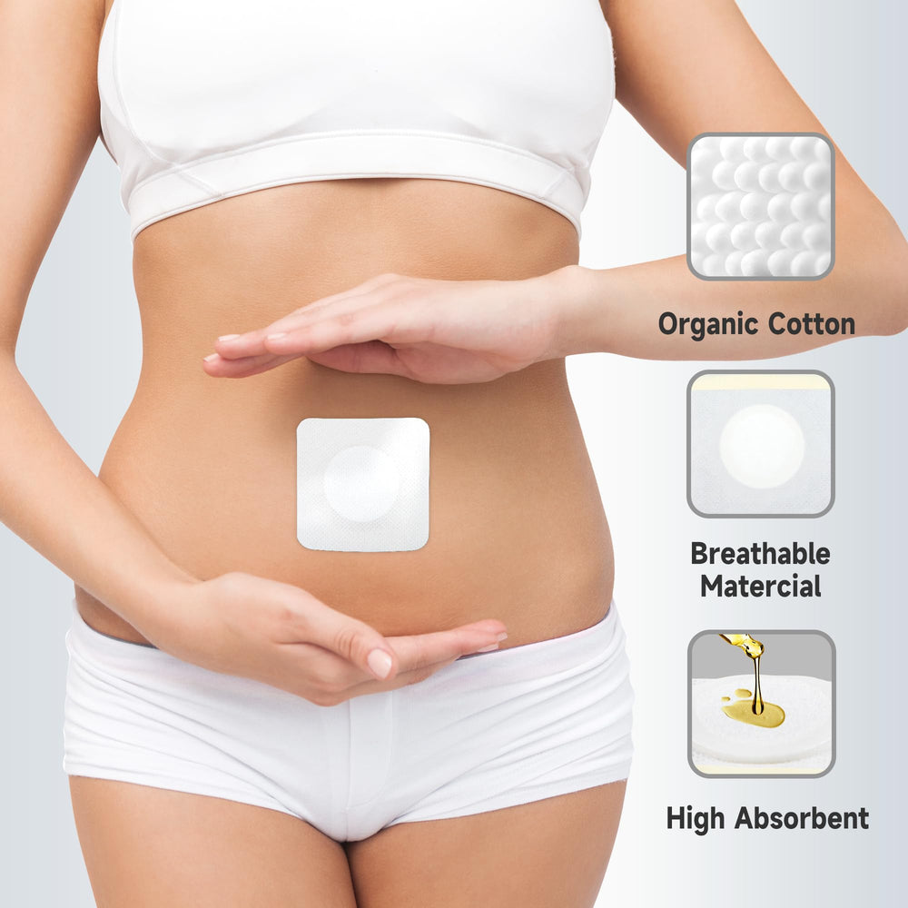 Langsprit castor oil pack belly wrap demonstrates disposable, mess-free convenience