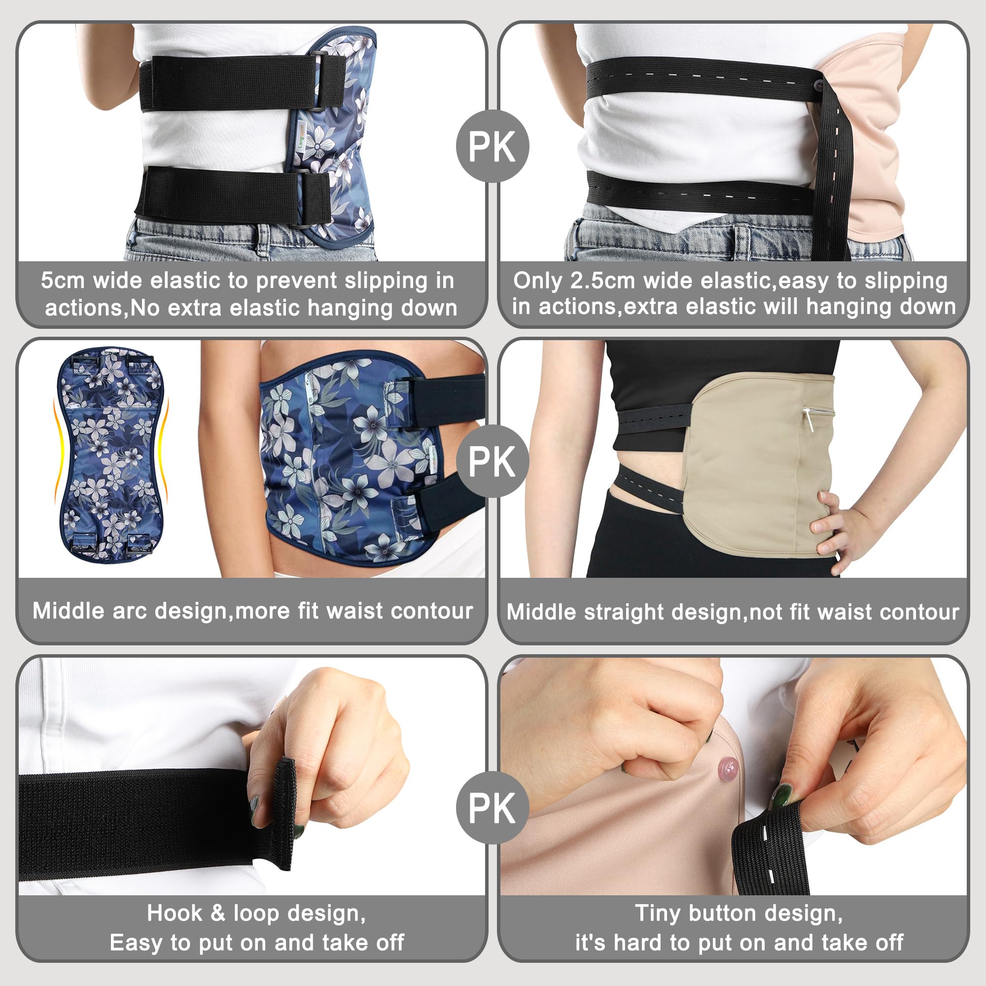 Langsprit Castor Oil Pack with elastic belts for adjustable comfort during routines