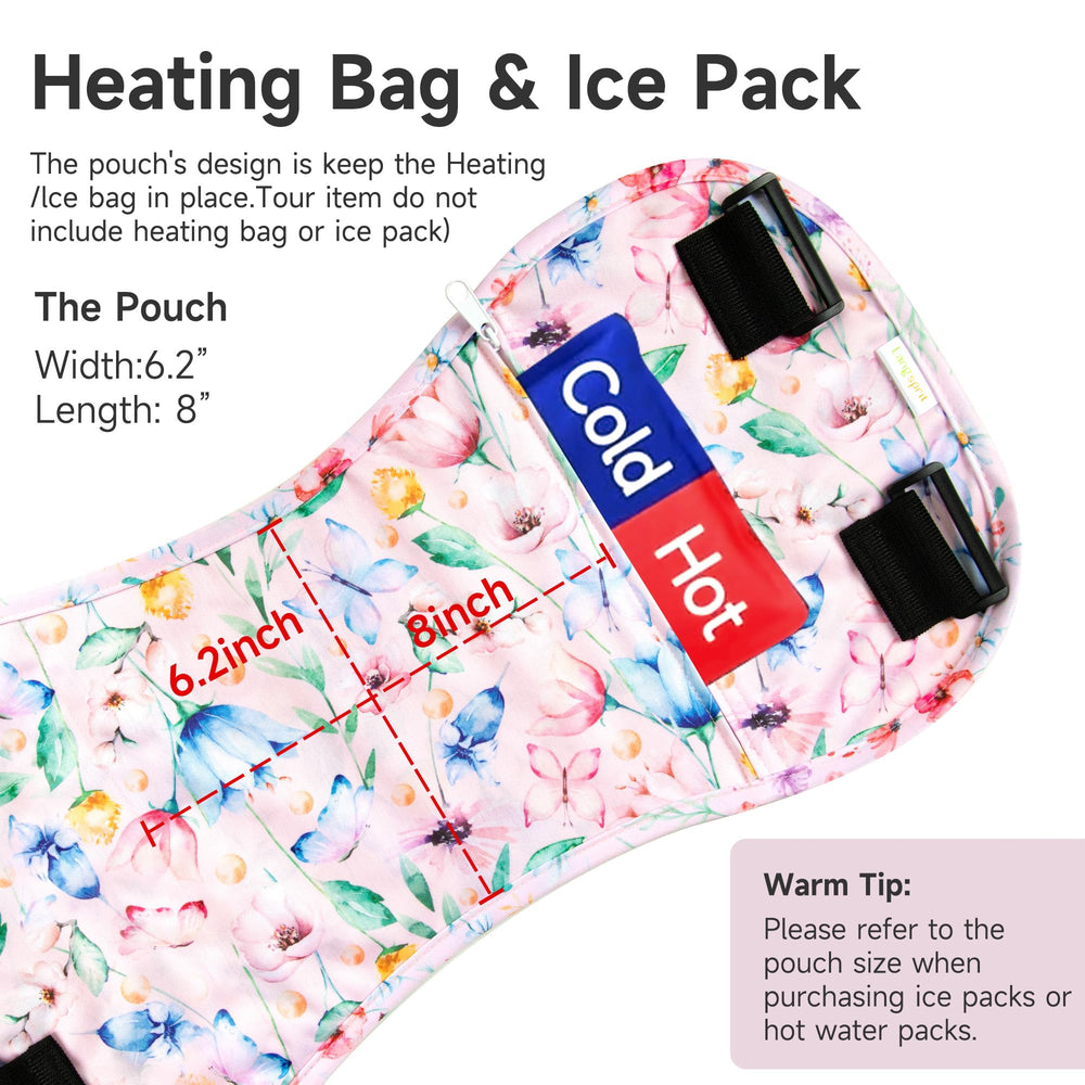 Langsprit castor oil pack wrap belt adjustment close-up for precise compression