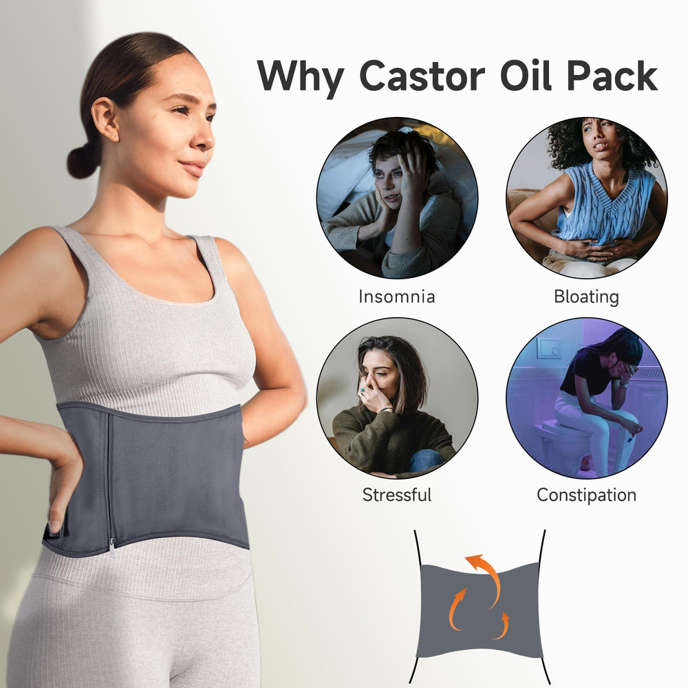 Langsprit pack with pouch demonstrates heating pad compatibility for hands-free treatments.