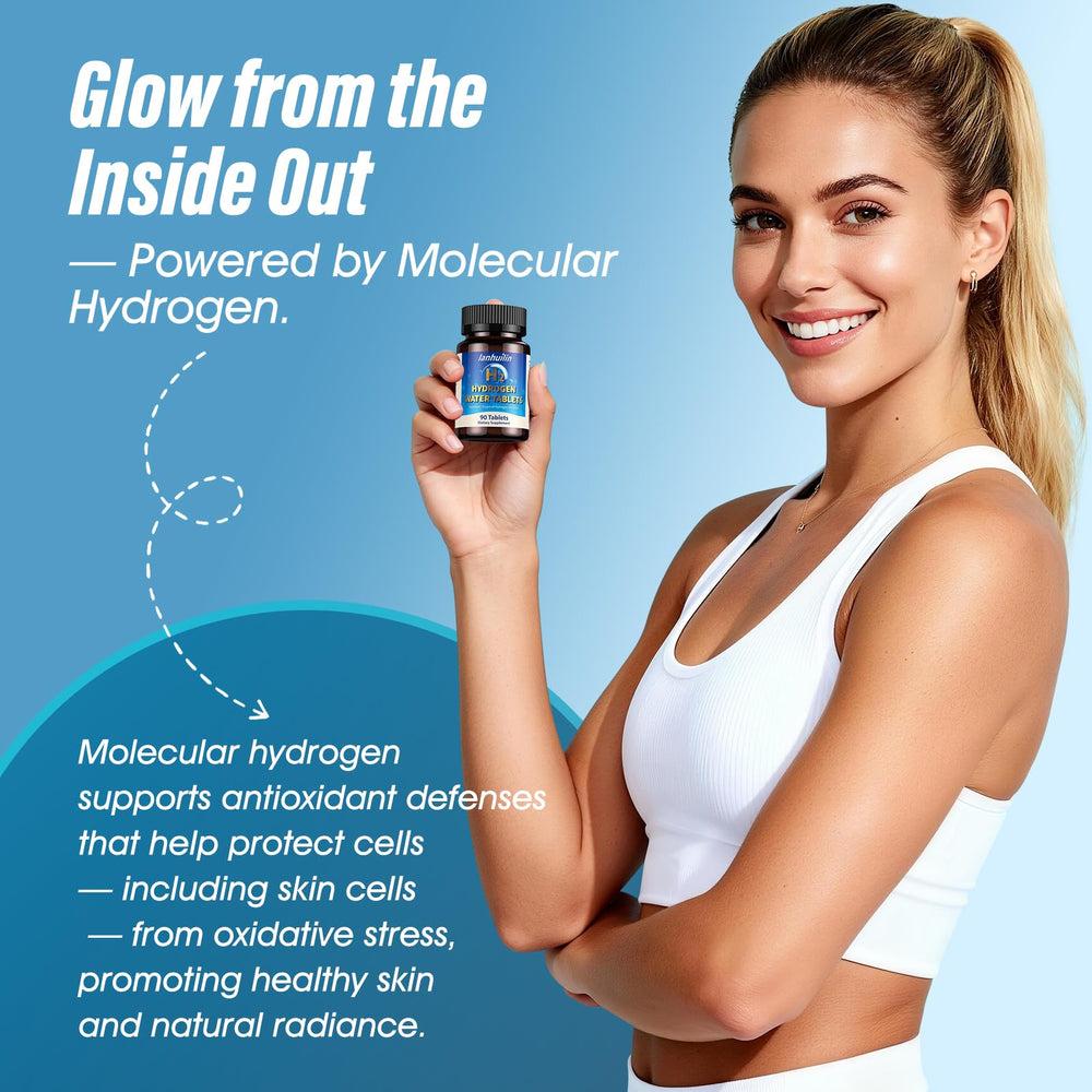 Lanhuilin magnesium tablet packaging highlights a pure formula.