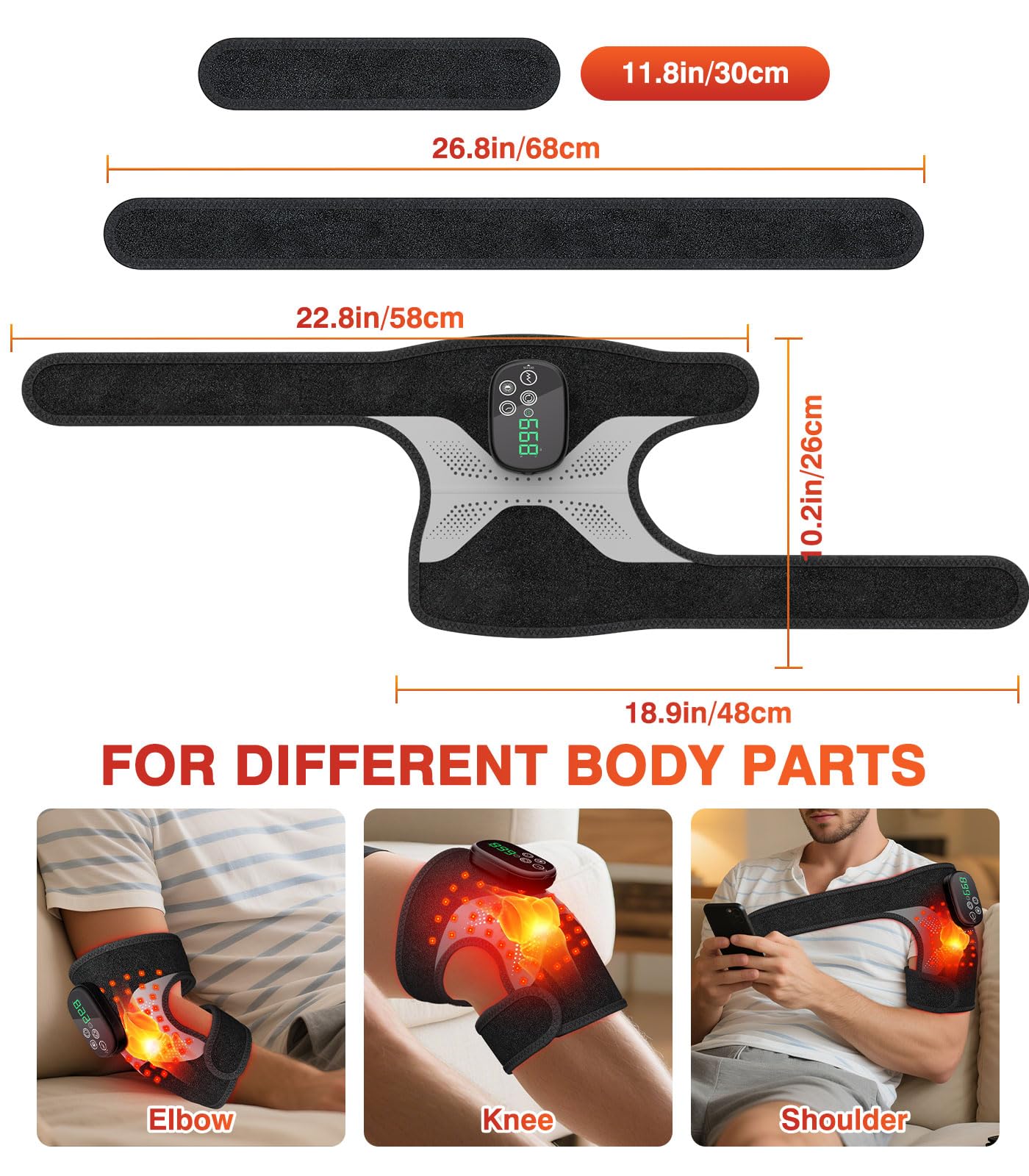 Lanieney vibration modes display for customizable relief