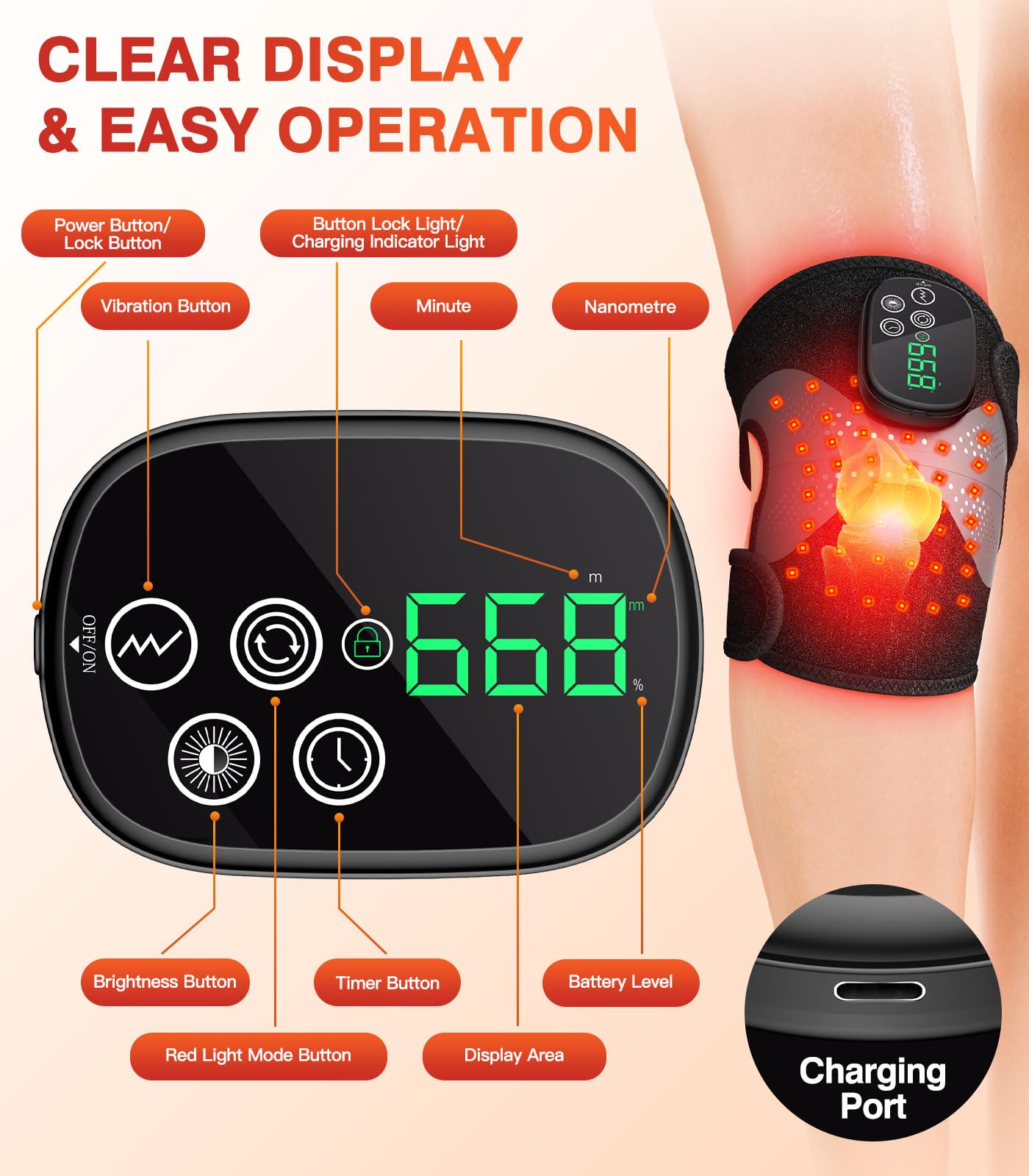 Lanieney 850nm near-infrared for deeper tissue comfort