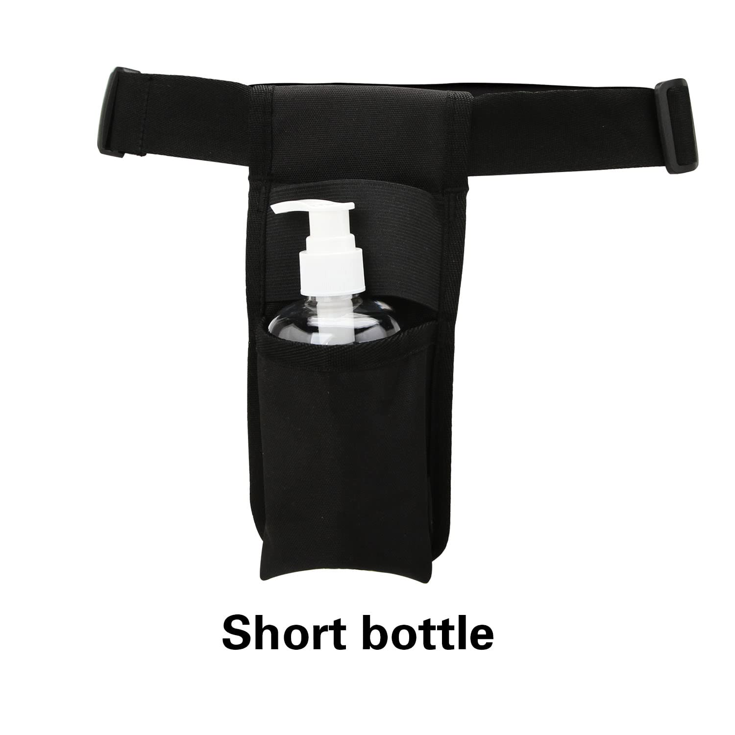 Soft mesh back pocket organizes tools and supplies for easy access