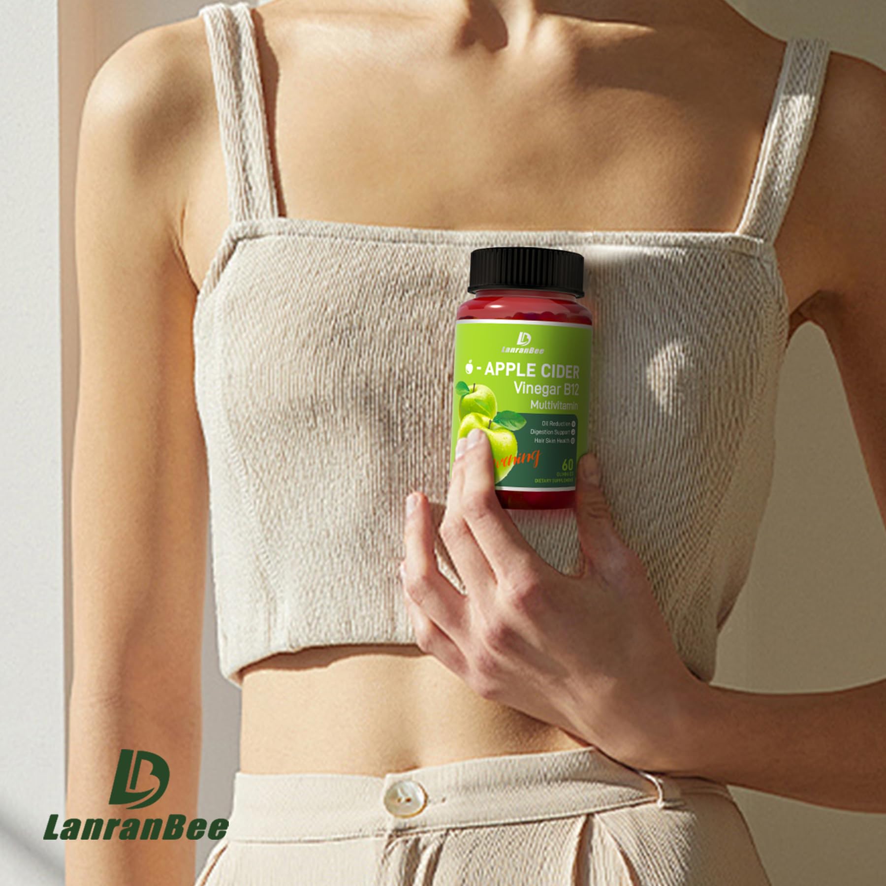 LanranBee non-GMO label communicates quality ingredients