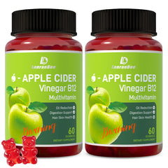 LanranBee ACV gummies bottle showing convenient digestion support