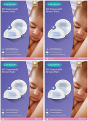 Lansinoh Stay Dry Nursing Pad with quilted honeycomb lining for secure leak protection.