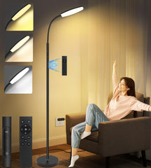 LanSuper Light Therapy Lamp front view with 10000 LUX for mood support and energy