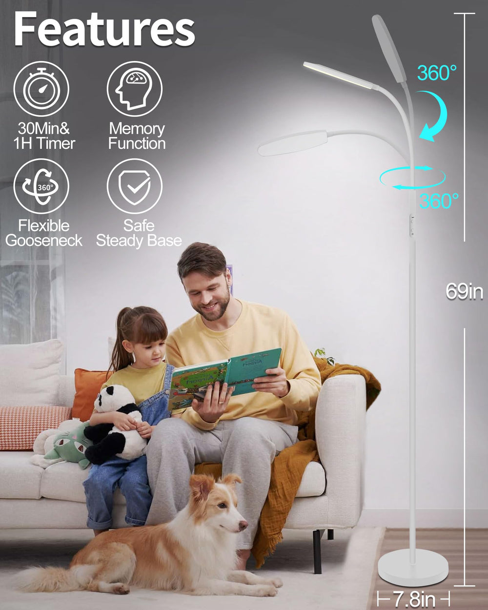 Lansuper memory function resumes last setting for quick start.