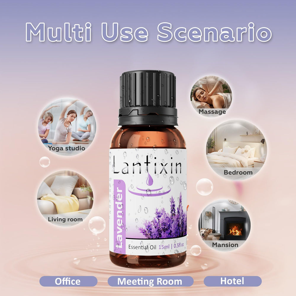 Lantixin amber glass bottle lavender preserves aroma and quality.