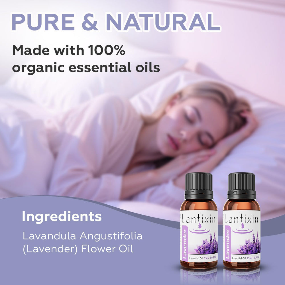 Diffuser application: Lantixin lavender oil for soothing room ambiance.