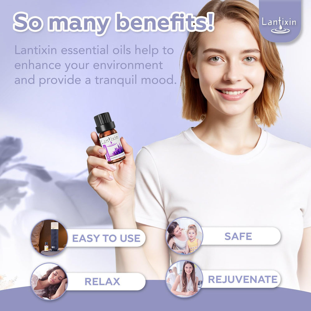 Lantixin diffuser with oils enables easy home aromatic diffusion.
