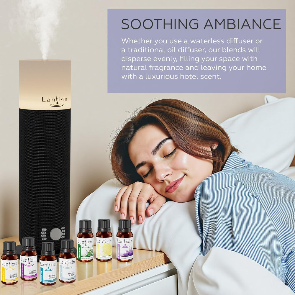 LANTIXIN Frankincense oil in a spa like home setting invites relaxation