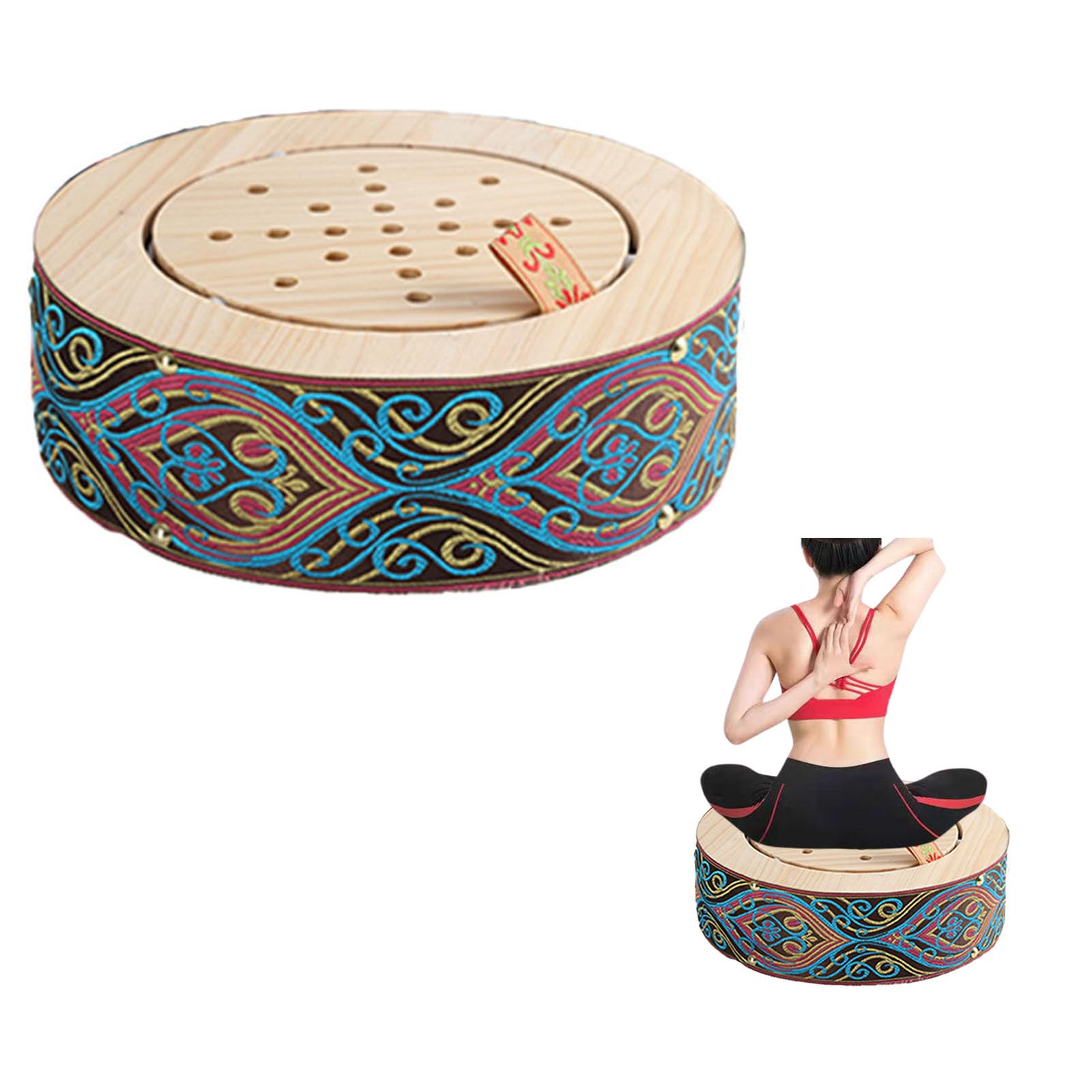 LANYANZI smokeless moxa cone burner box lid with heat dissipation for clean heat