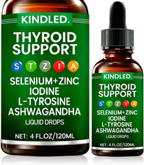 LANZF Kindled Thyroid Support Drops bottle shown for convenient daily use.