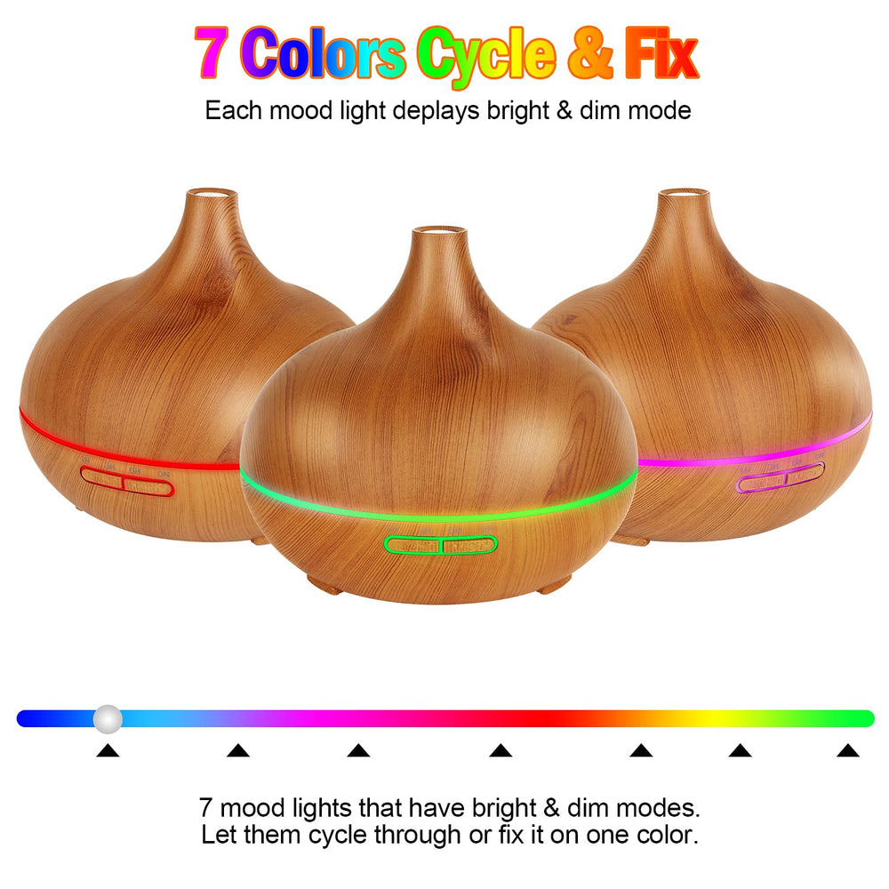 Lapeort diffuser timer settings display for flexible scheduling