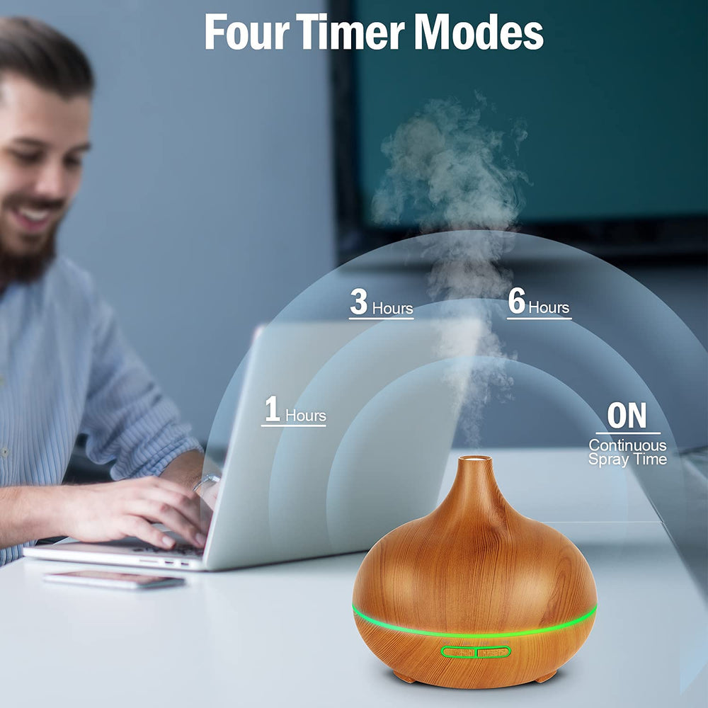 Lapeort diffuser emits a soft night light to enhance evenings