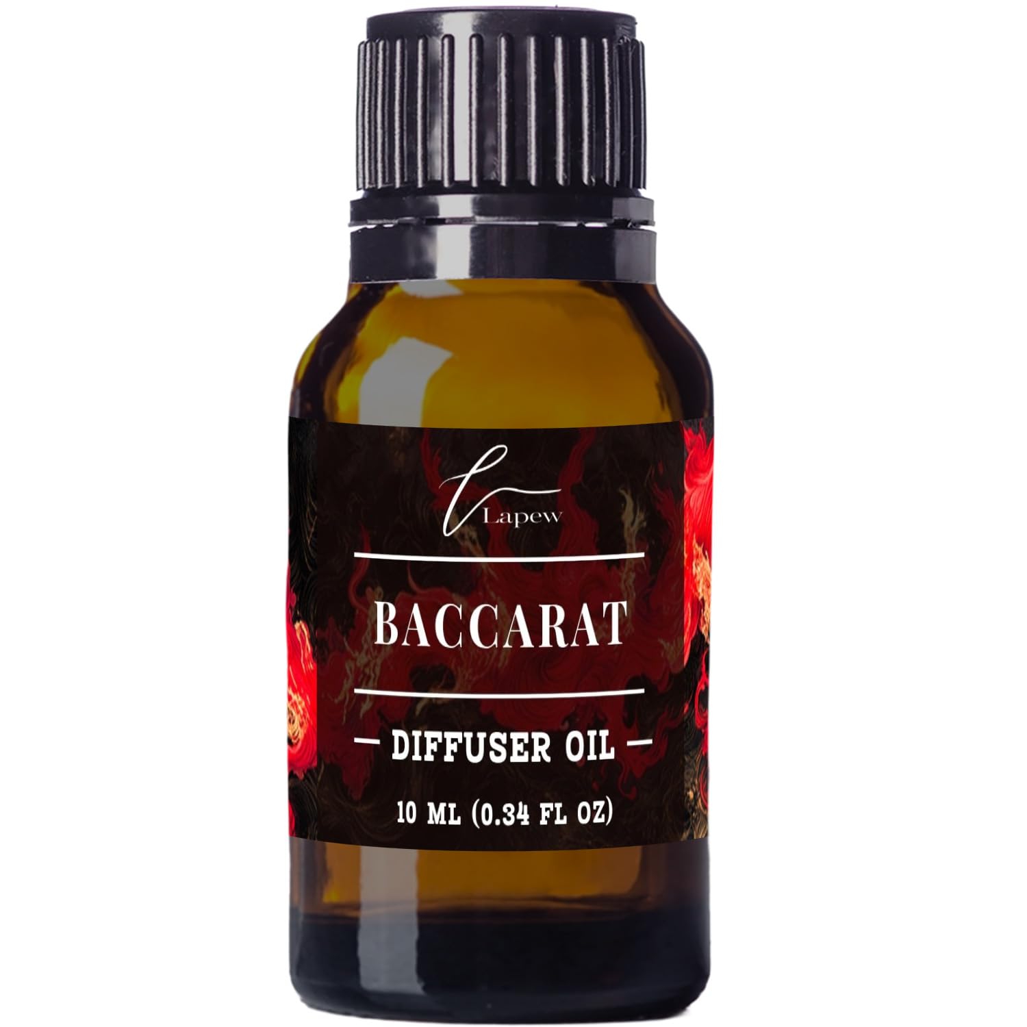 LaPew Baccarat scent bottle closeup for precise measurement and luxury feel