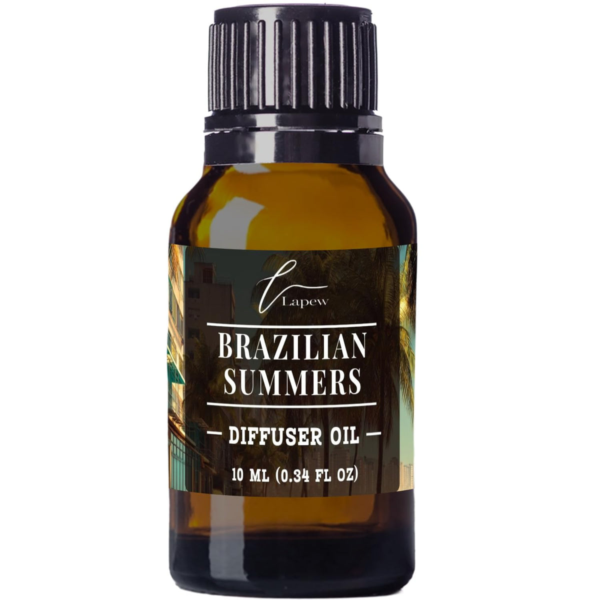 Lapew Brazilian Summers diffuser oil bottle for premium fragrance in ultrasonic diffusers.