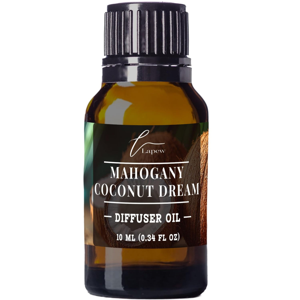 Lapew Mahogany Coconut Dream diffuser bottle delivers a hotel-inspired ambiance in any space.