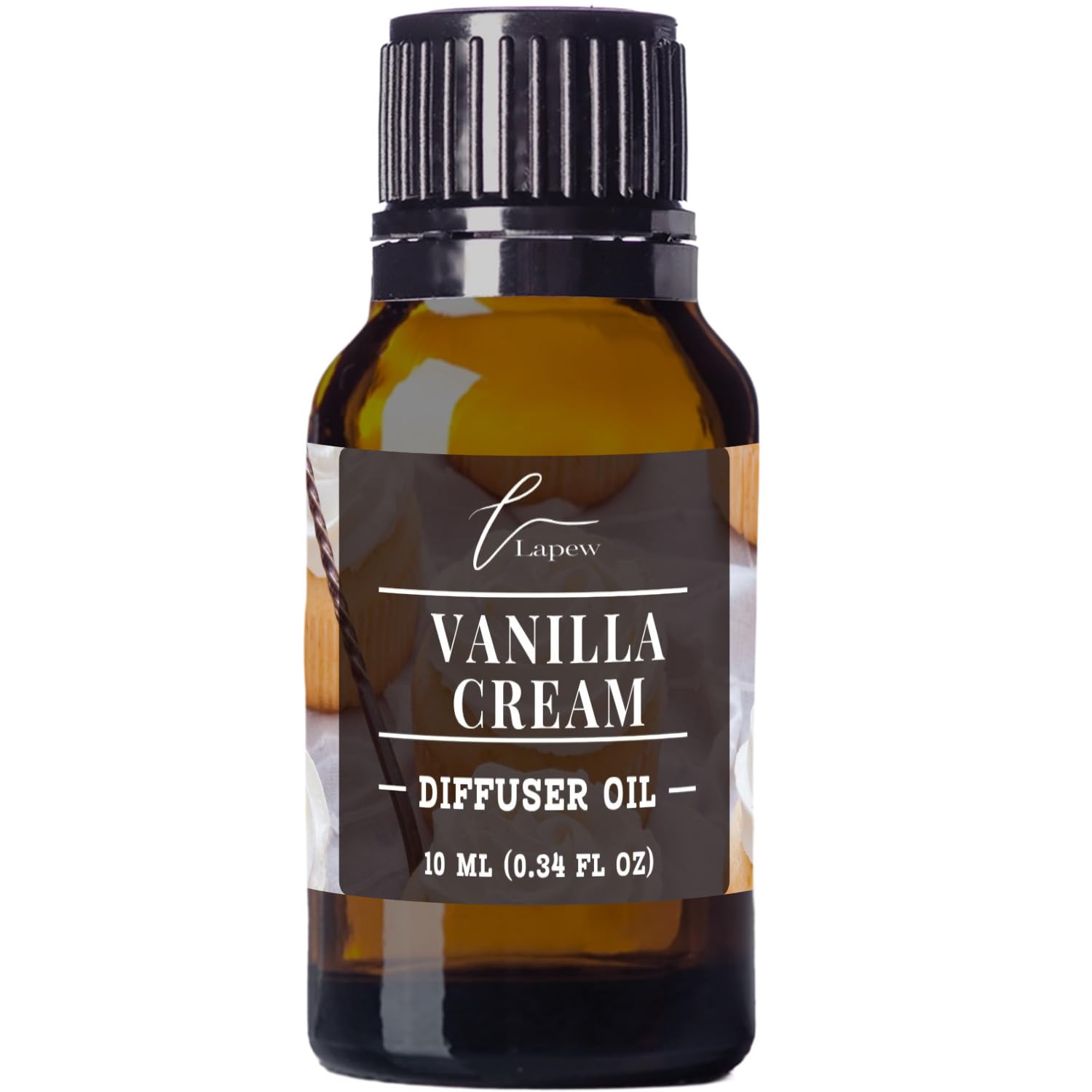 LaPew Vanilla Cream diffuser oil bottle close-up for premium ambiance