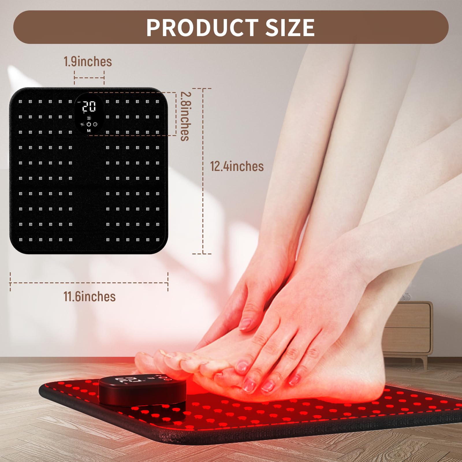 LaseLocks timer feature displays 20, 30, 40 minutes for hands-free sessions