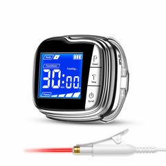 LASEPREHT Red Light Therapy Wristwatch front view for portable wellness on the go.