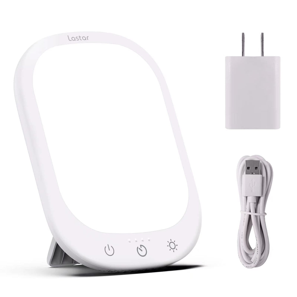 LASTAR light therapy lamp with 10,000 lux for bright daytime balance