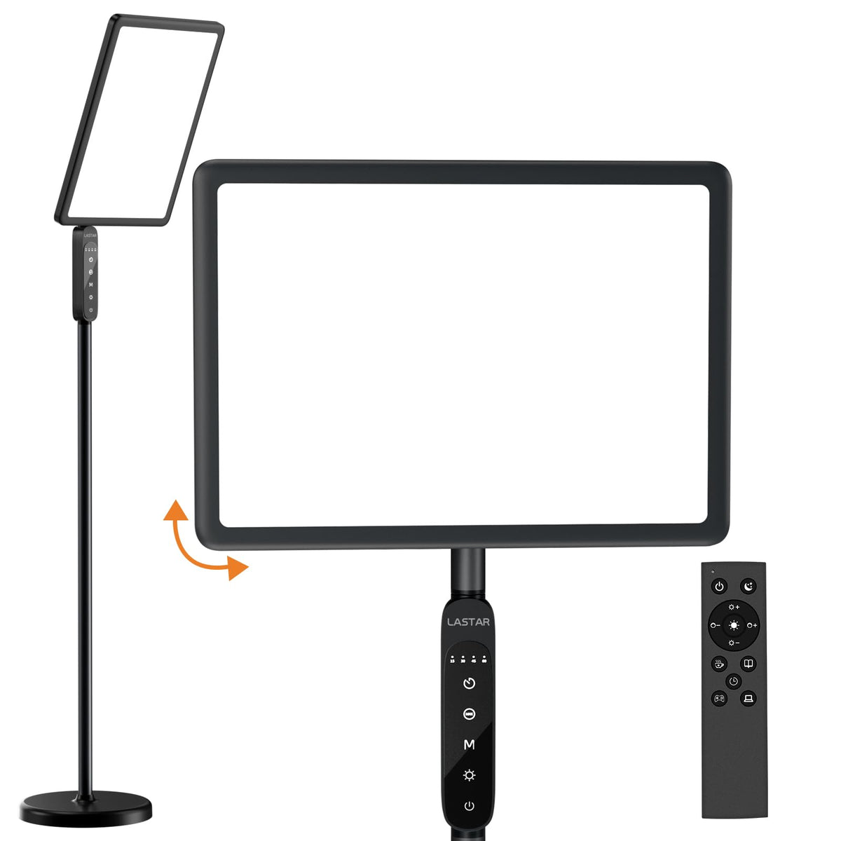 LASTAR light therapy lamp floor panel provides broad coverage for living rooms and morning routines.