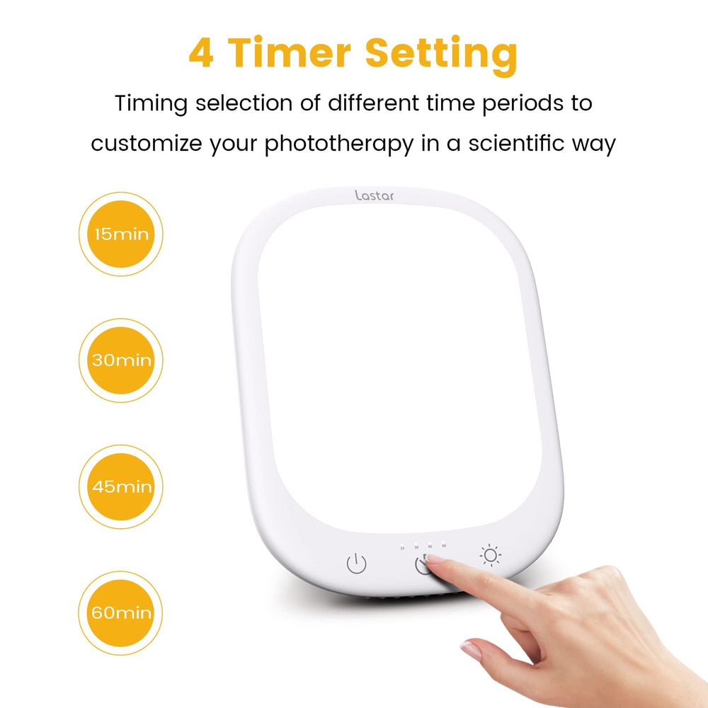 LASTAR light therapy lamp memory function saves your last settings