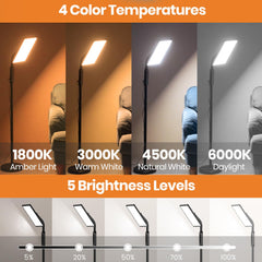 LASTAR light therapy lamp remote control enables easy adjustments from across the room.