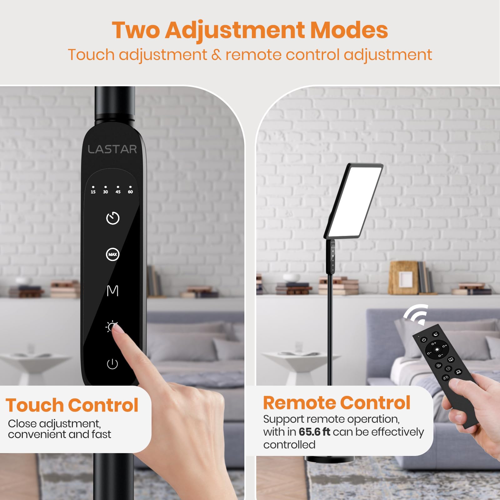 LASTAR light therapy lamp timer settings automate sessions for consistent use.