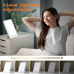 LASTAR Sun Lamp with five brightness levels suits reading and work tasks.