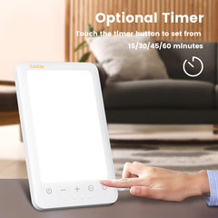 LASTAR Sun Lamp offers four timer options for daily routines.