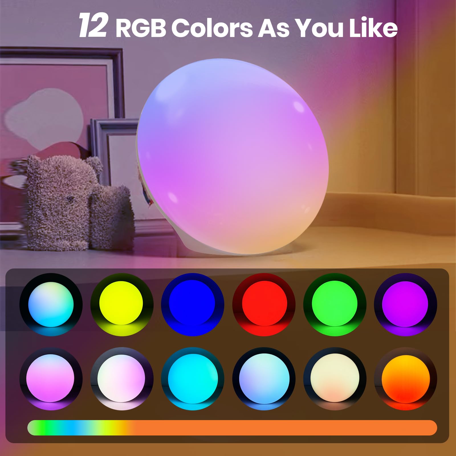 Lastar Sun Lamp provides twelve RGB colors for versatile mood lighting.