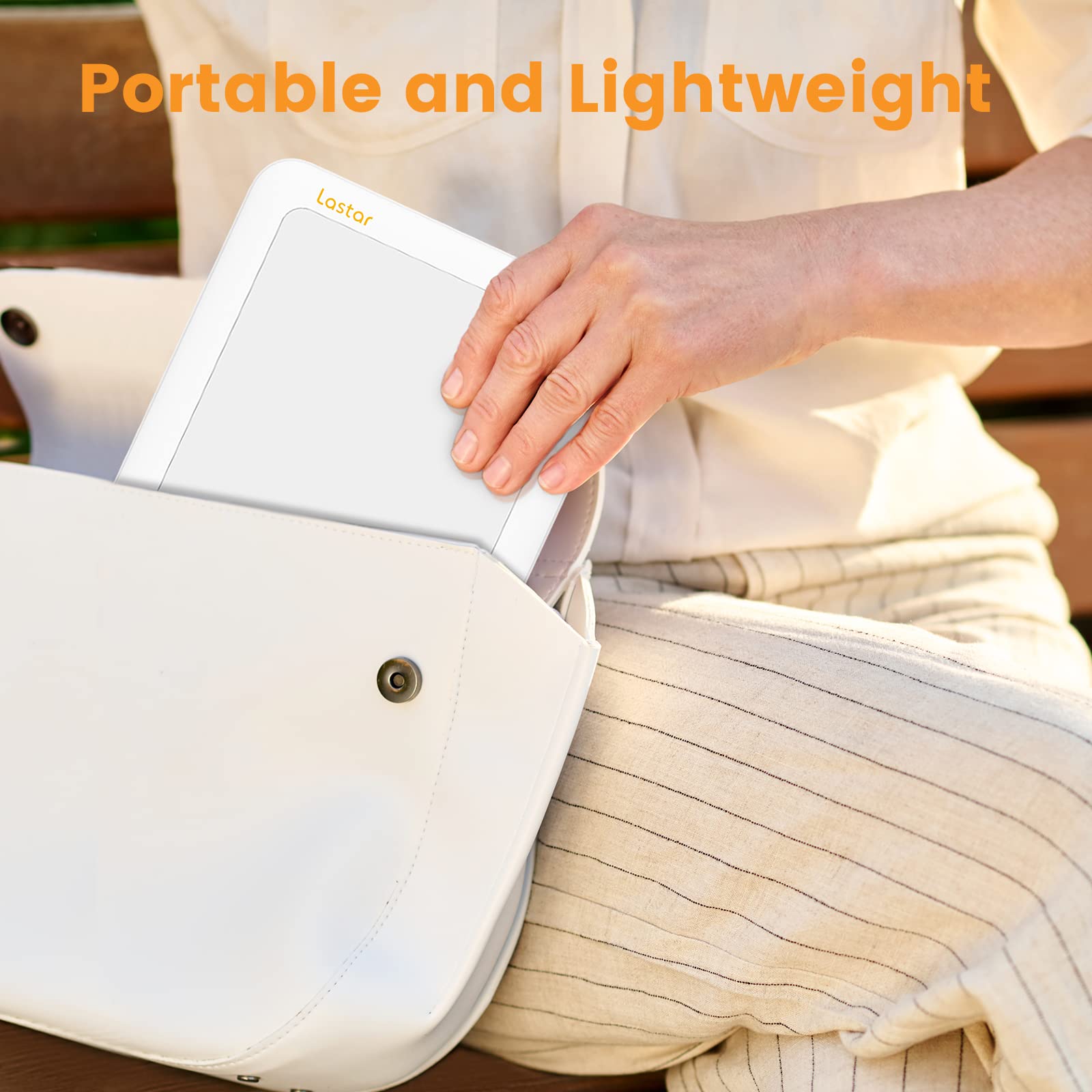 LASTAR Sun Lamp on desk or wall for space-saving versatility.