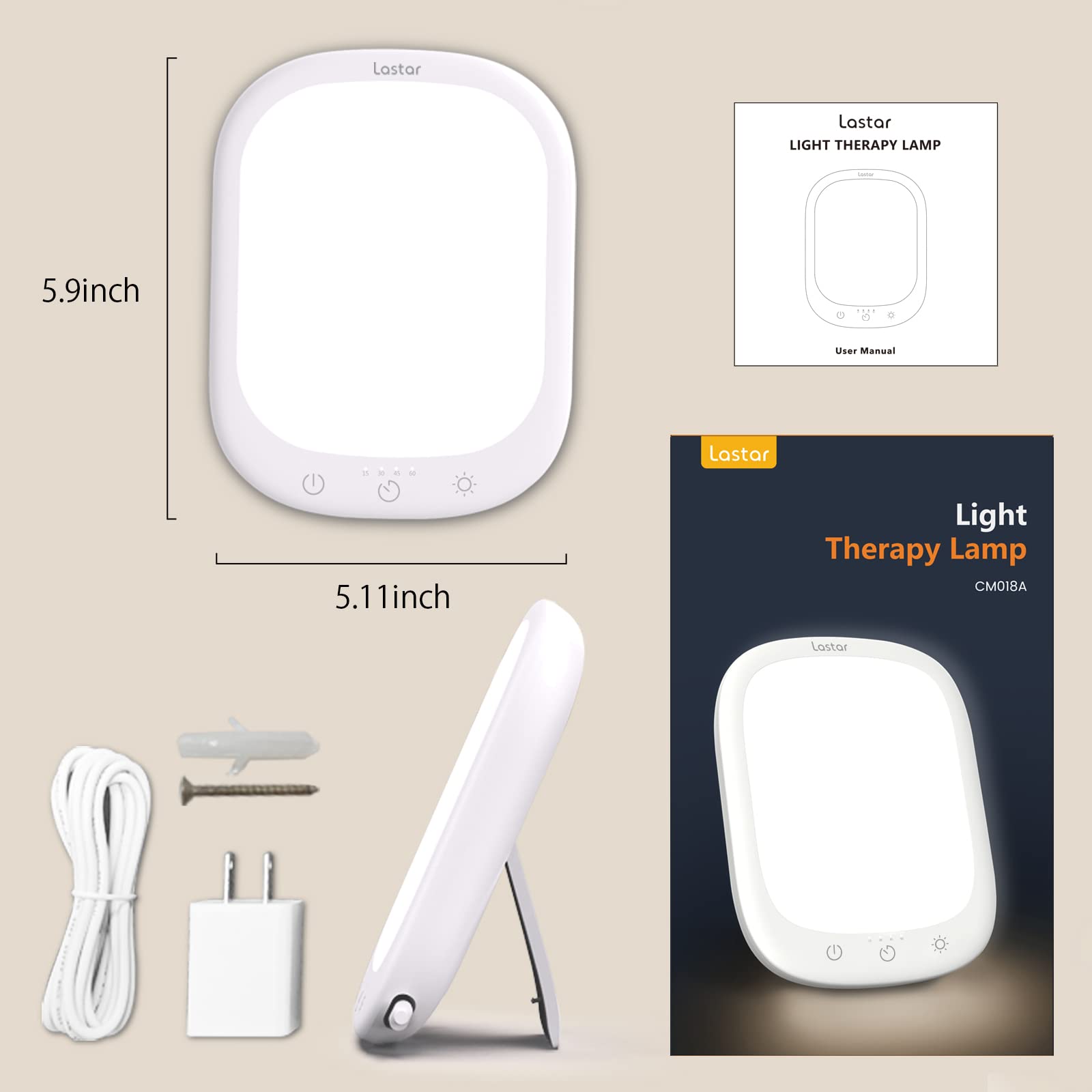 LASTAR sun lamp with a timer to support daily routines