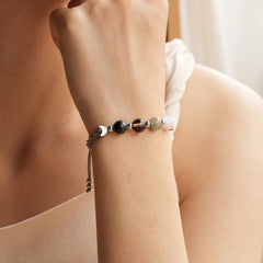 LAVEIR Moon Phase Bracelet with labradorite for intuition during rituals