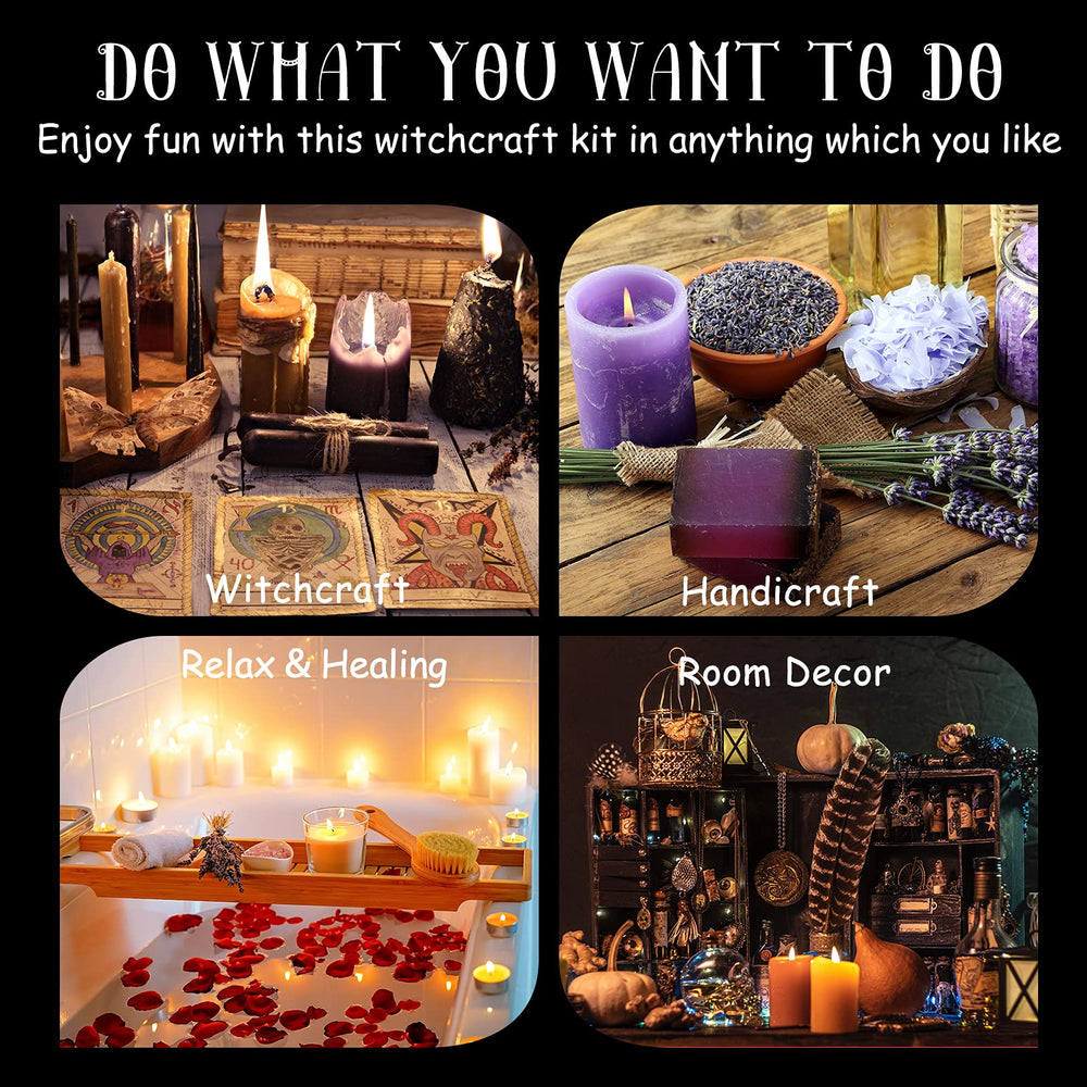 LAVEVE Witchcraft box altar cloth and spell bowl set for ceremonial layouts.