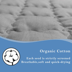 LAXVAPIU grounding mat cotton face shows breathable, soft fabric for comfort.