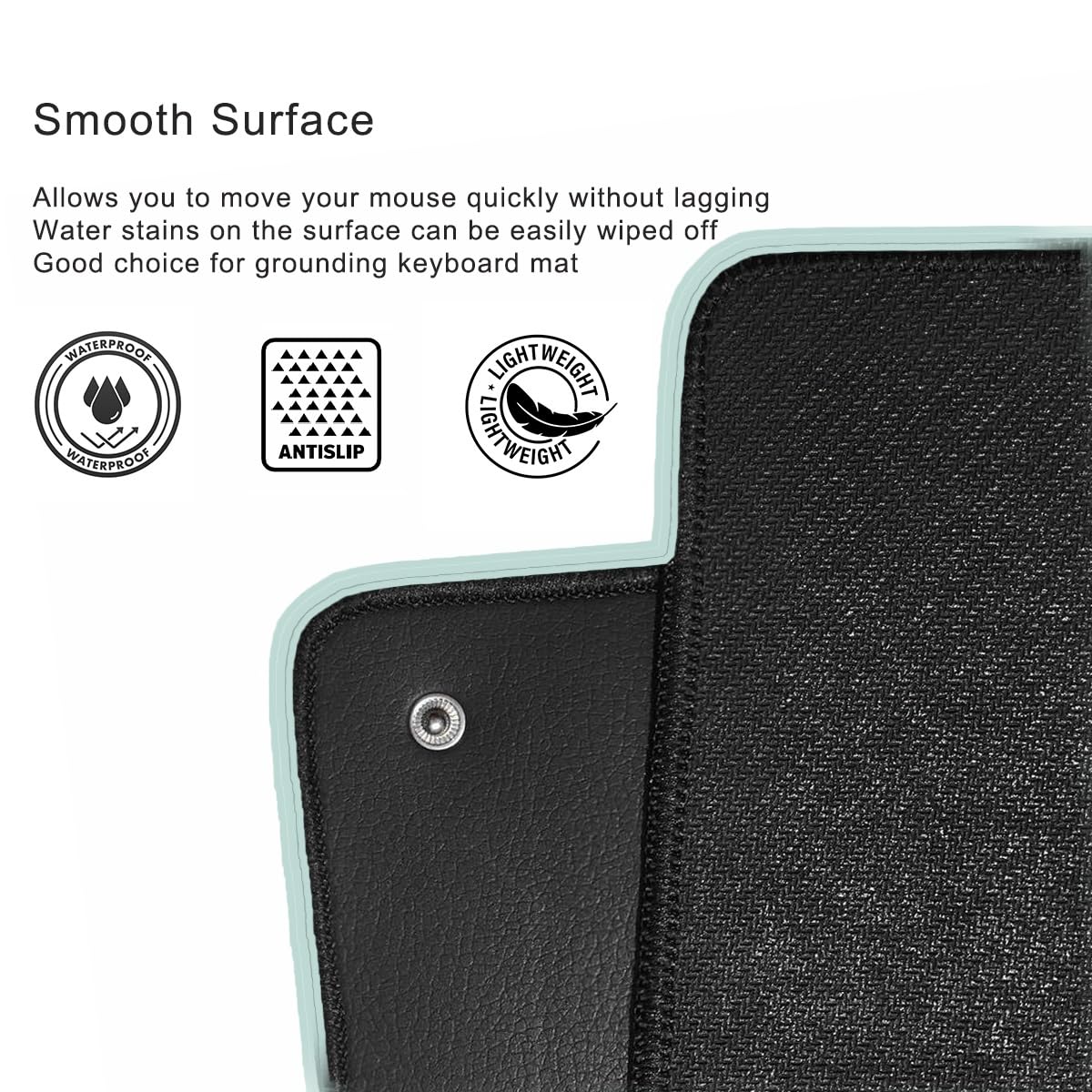 LAXVAPIU grounding mat non slip back keeps placement stable during use