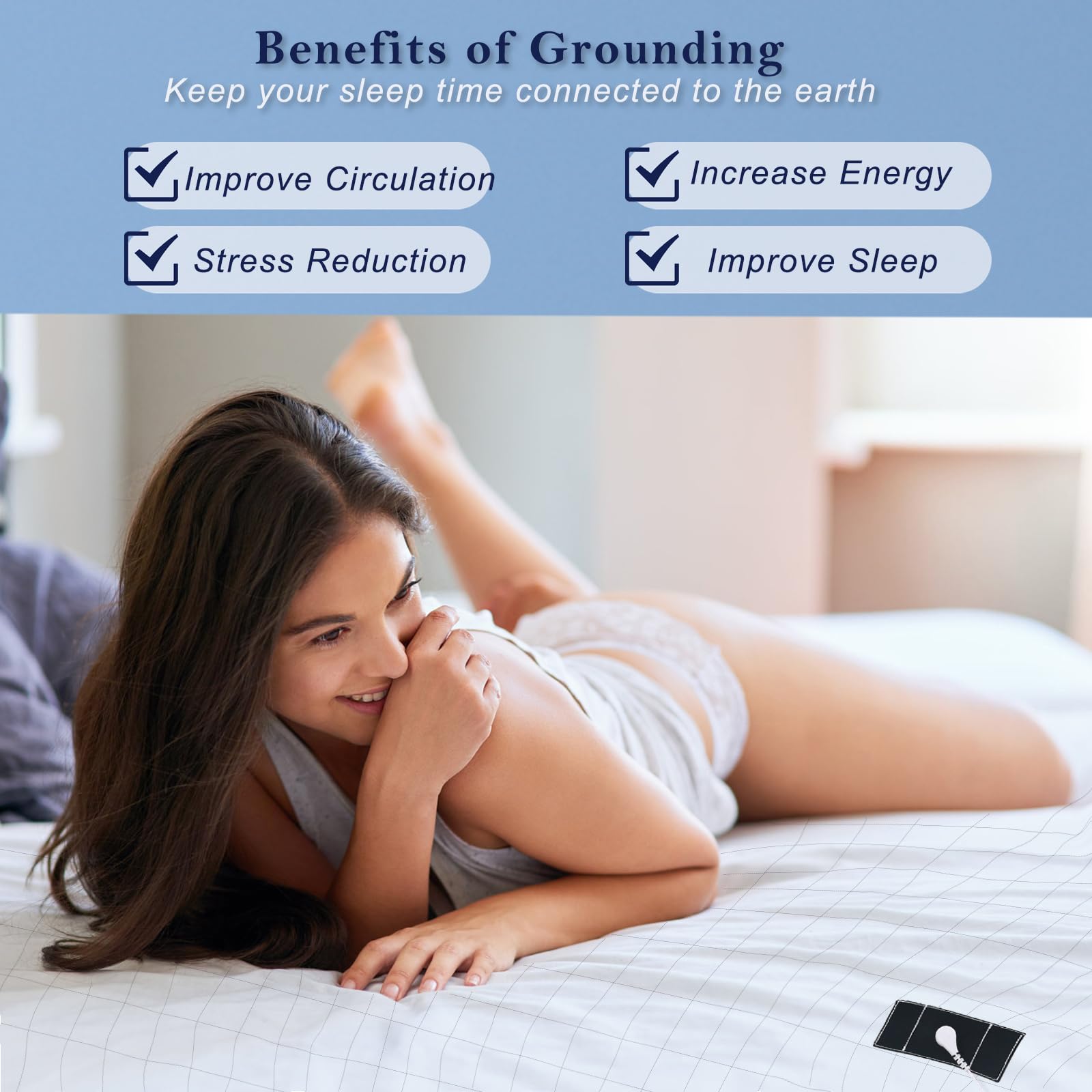 LAXVAPIU grounding sheet anti-static properties reduce household static.