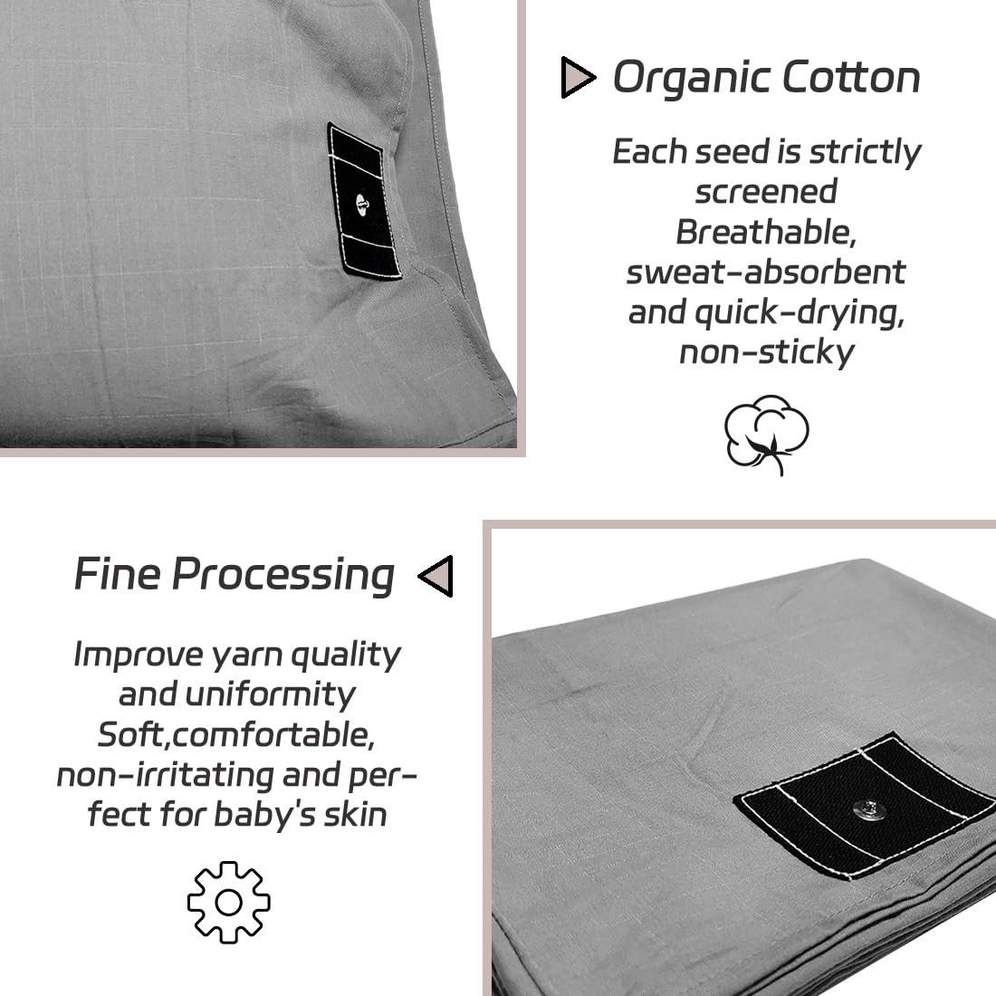 LAXVAPIU 15ft grounding wire connects pillowcase to socket for easy grounding.