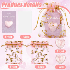 Layhit pink worry stone pack for calm mindful moments