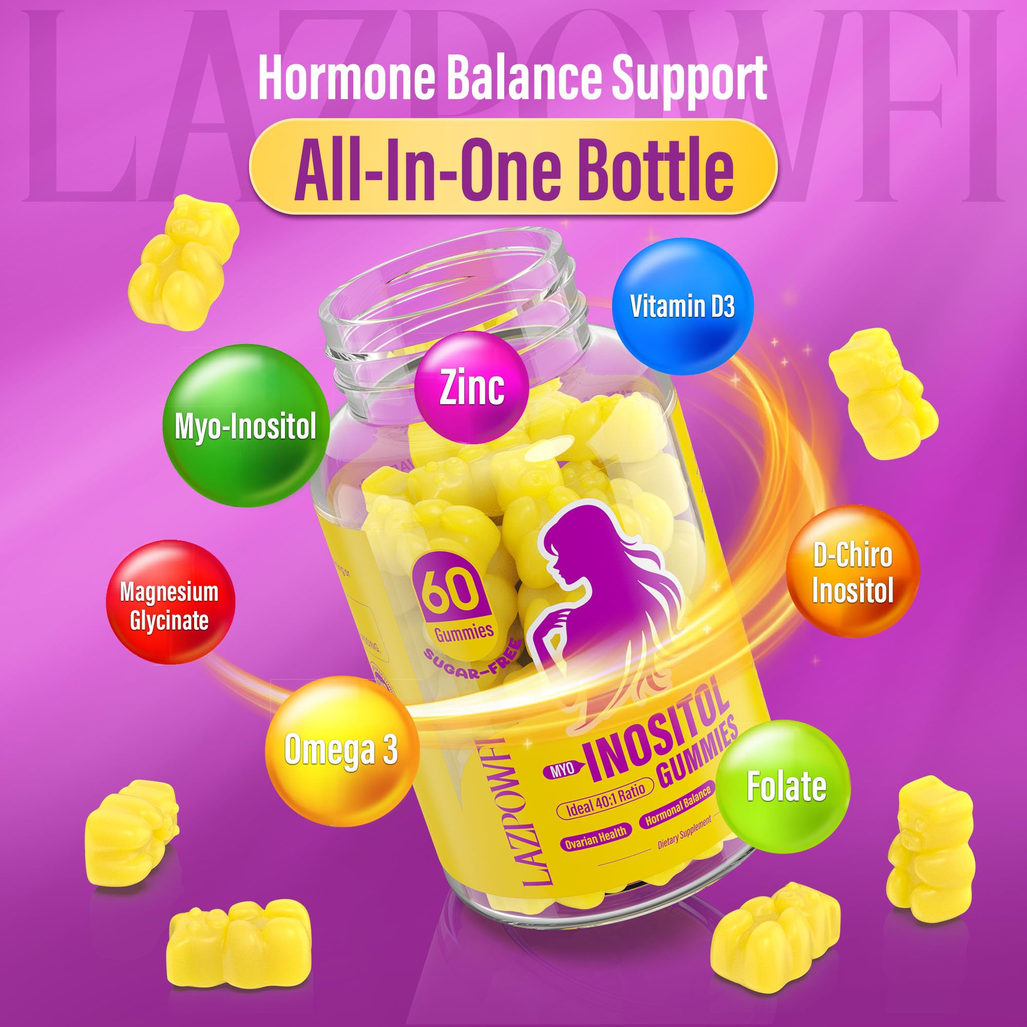 Lazpowfi Omega-3 softgels pack promotes heart and immune wellness