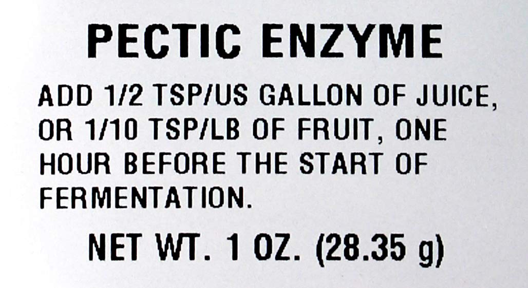 LD Carlson Pectic Enzyme being added to grape must for tannin extraction