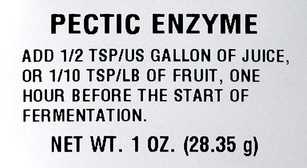 LD Carlson Pectic Enzyme being added to grape must for tannin extraction