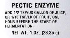 LD Carlson Pectic Enzyme being added to grape must for tannin extraction
